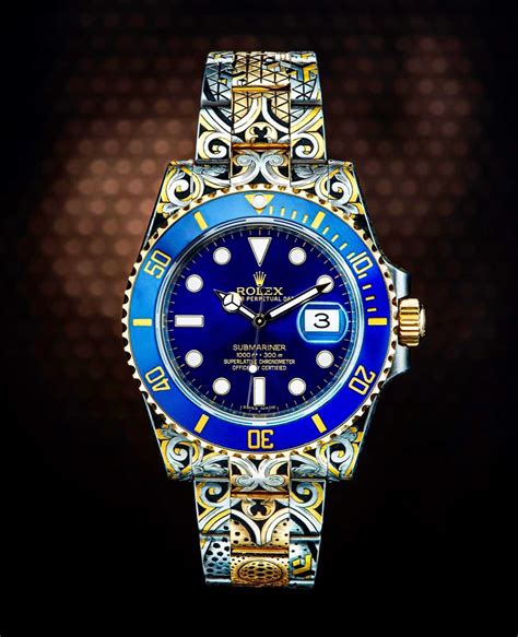 rolex submariner fully hand engraved price|rolex submariner new price lists.